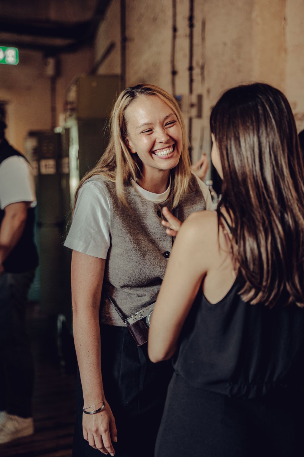 Valerie in conversation at the Berlin event